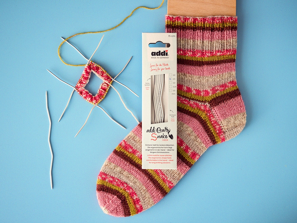 addi-addicrasysnake-lace-nadelspiel-ergonomische-wellennadeln-f-r-socken-und-zop image 4