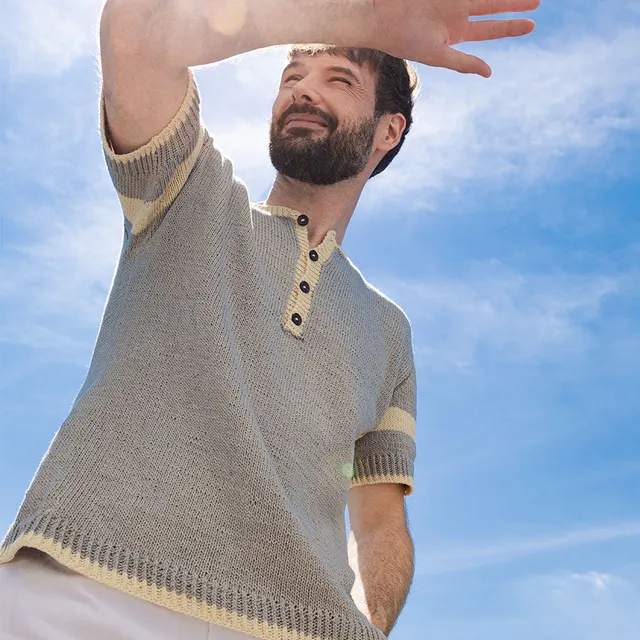 pascuali-delbee-herrenshirt-strickanleitung-mit-knopfleiste image 1
