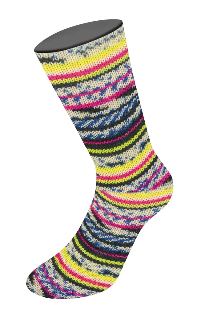 lana-grossa-meilenweit-6-fach-150g-spezial-print-9671-disco-sockenwolle image 1