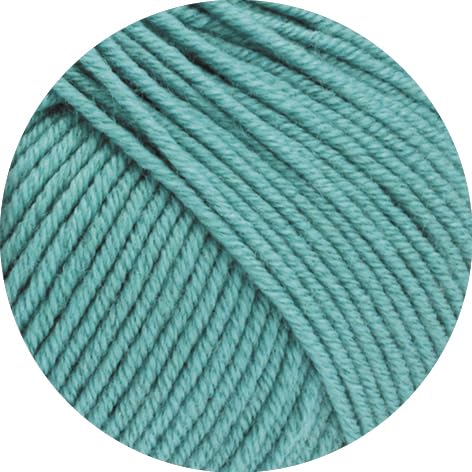 lana-grossa-cool-wool-big-uni-m-lange-984-helles-seegr-n-50g-merinowolle image 1