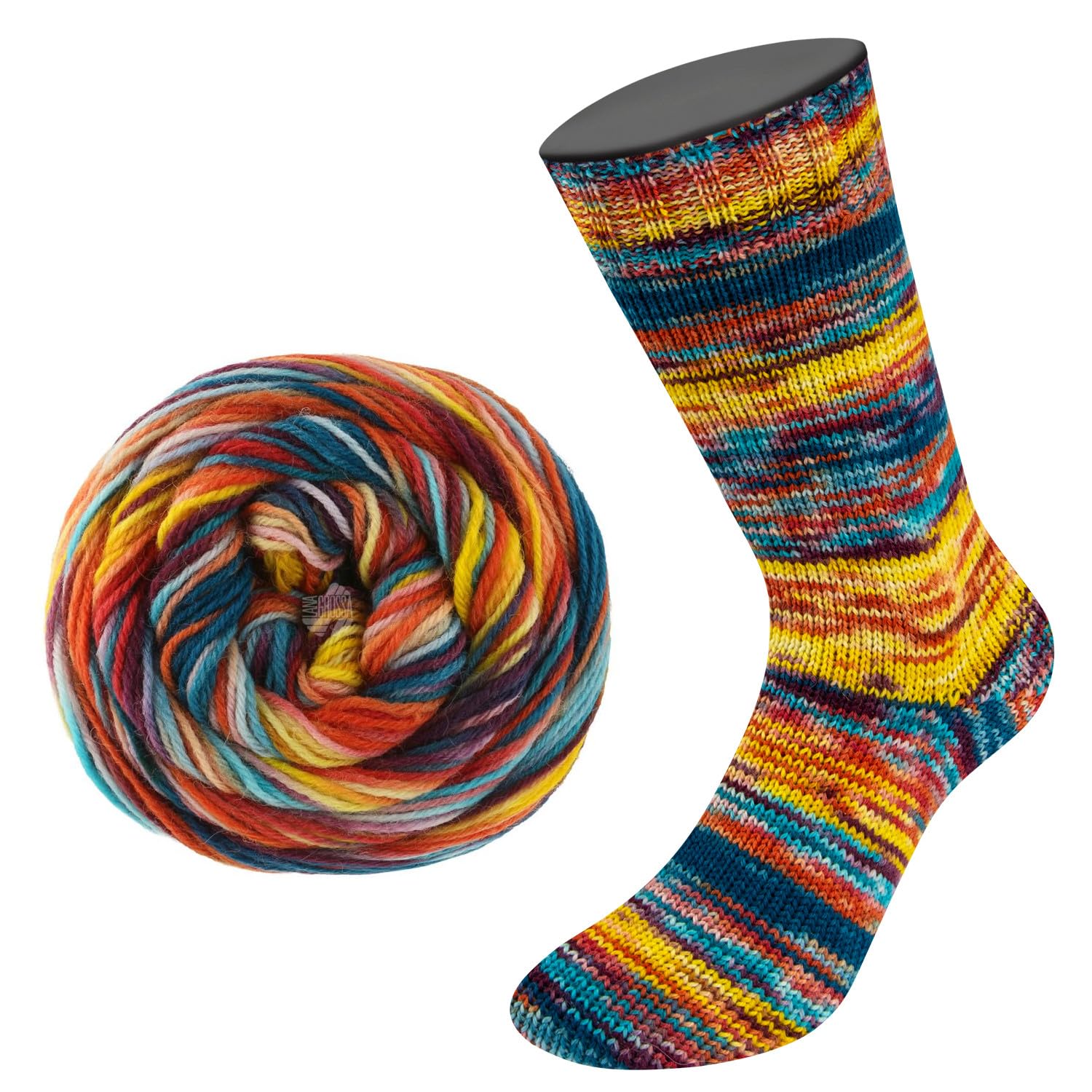 lana-grossa-meilenweit-100-cascata-sockengarn-100g-400m-schurwolle-fb-5207 image 2