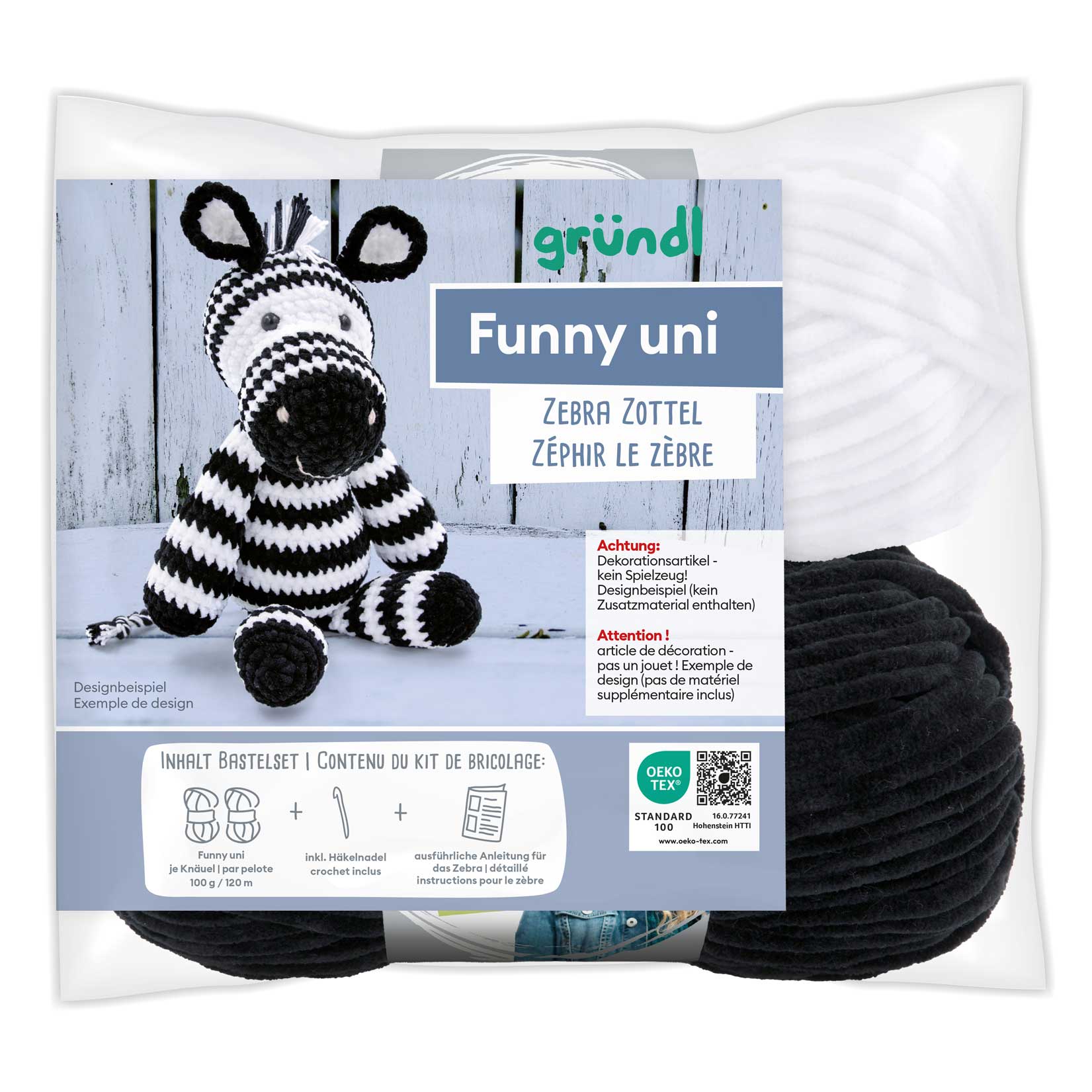 gr-ndl-funny-uni-h-kelset-zebra-zottel-ca-30-cm image 2