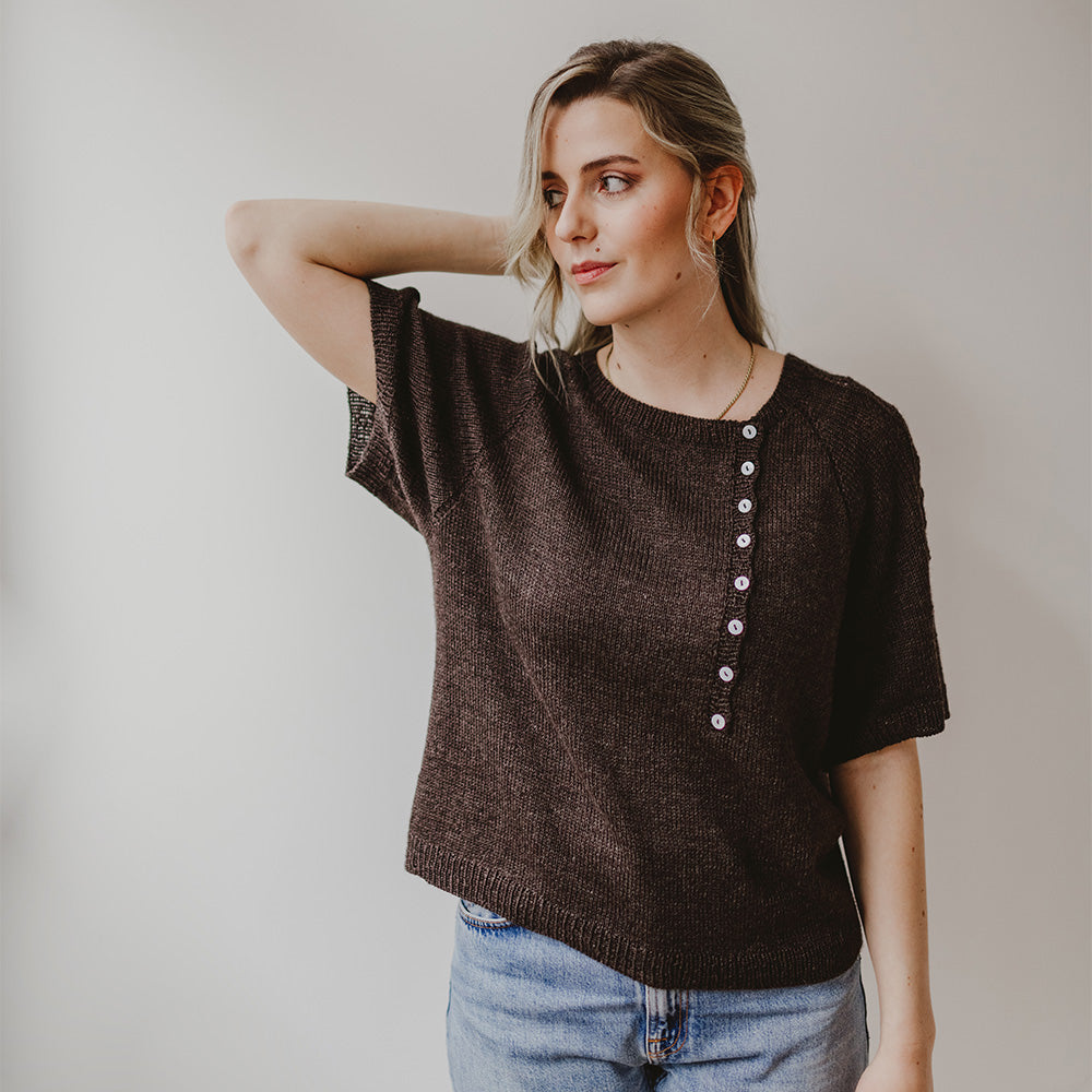pascuali-strickanleitung-bluse-aleda-raglan-bluse-mit-kurzarm image 1