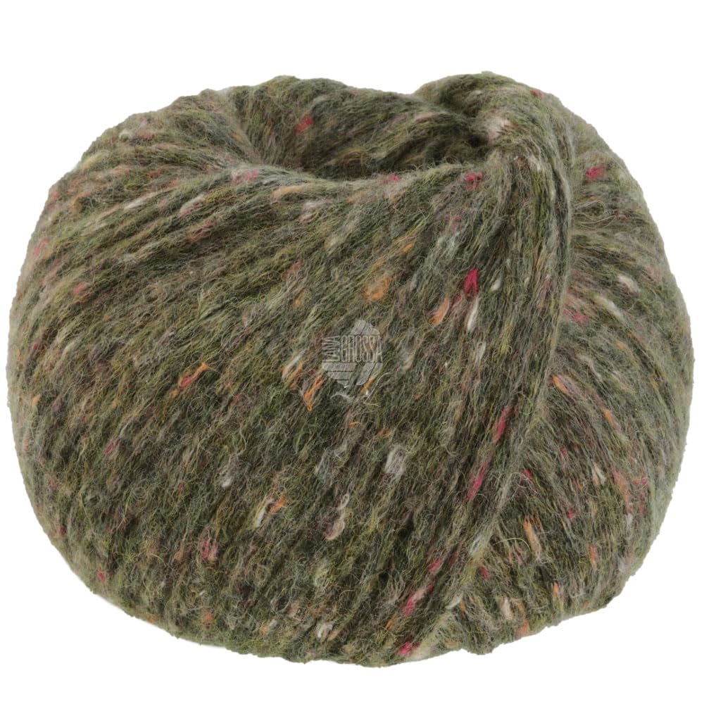 lana-grossa-landlust-winterwolle-tweed-103-moosgr-n-meliert-winter-strickgarn-80 image 1