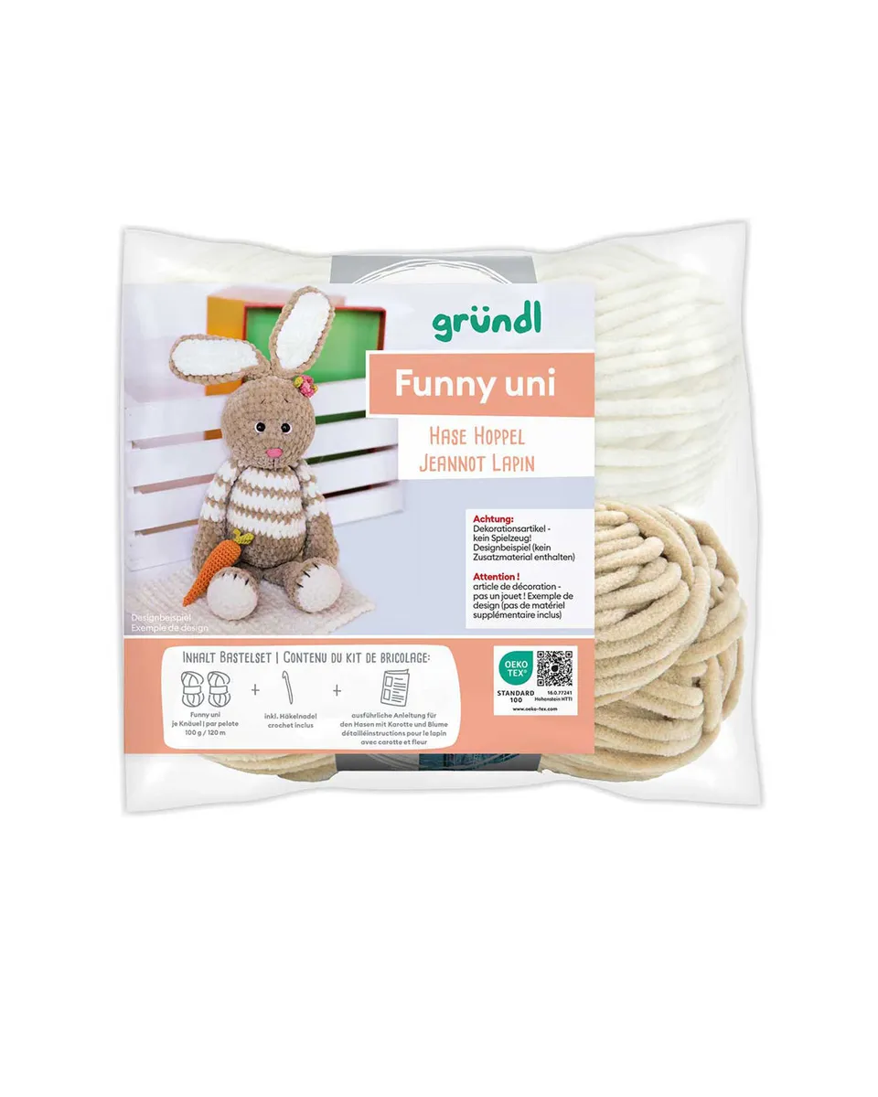 gr-ndl-funny-uni-h-kelset-hase-hoppel-aus-chenillegarn-ca-20-cm image 1