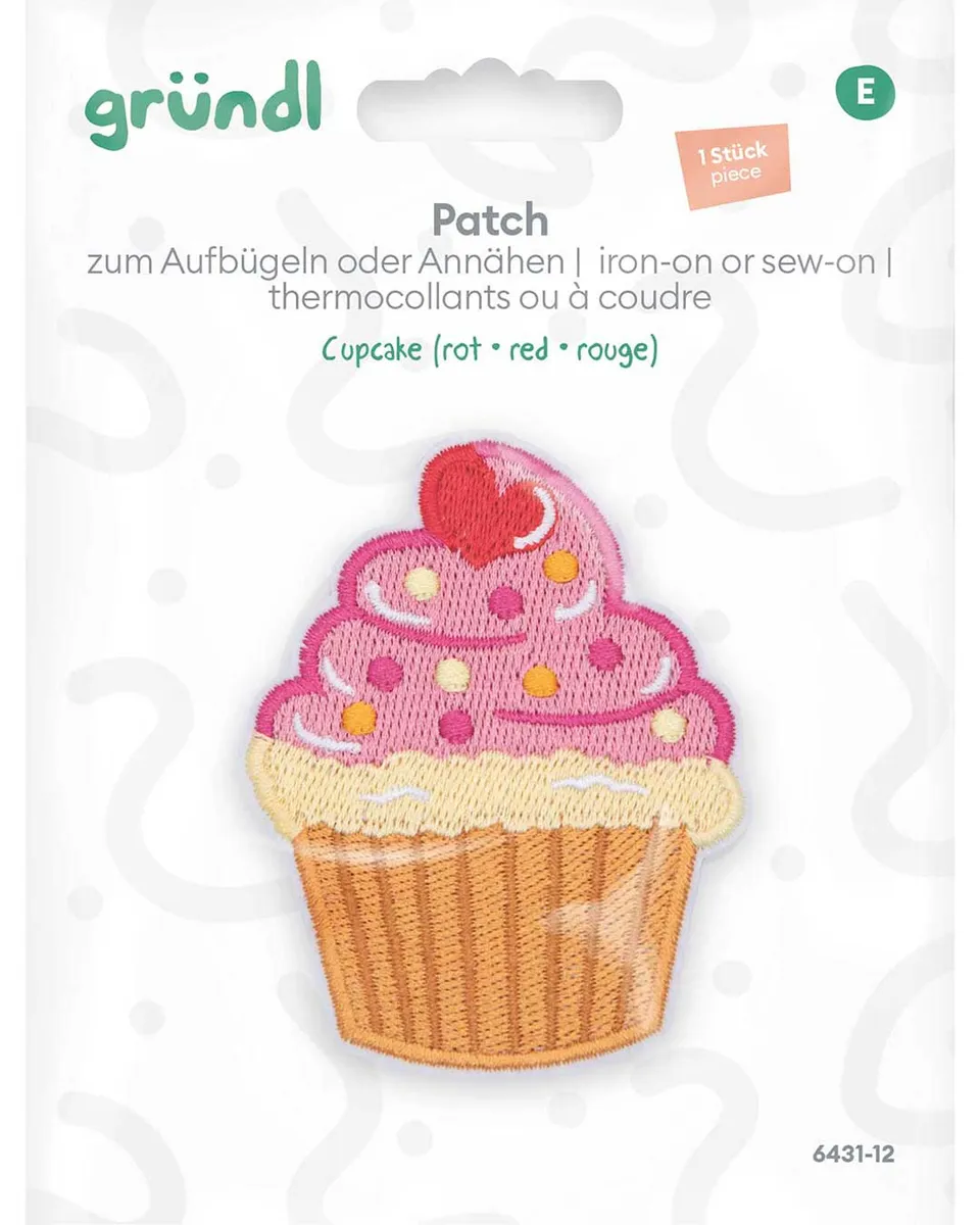 gr-ndl-patch-zum-aufn-hen-cupcake-rot-b-gelbild-ca-7-5-x-6-cm image 1