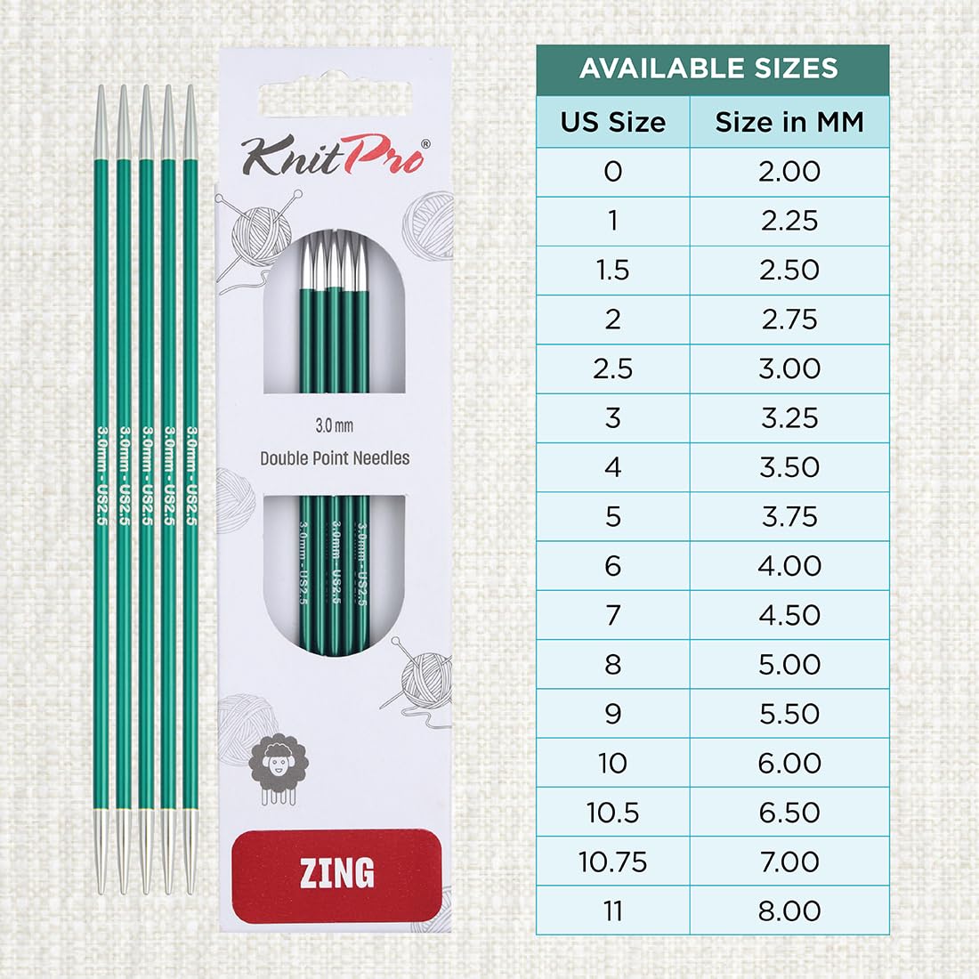 knitpro-zing-nadelspiele-15-cm-3-0-mm-aluminium-sockenstricknadeln image 4