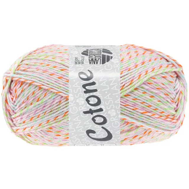 lana-grossa-cotone-baumwollgarn-513-rosa-orange-hellblau image 1