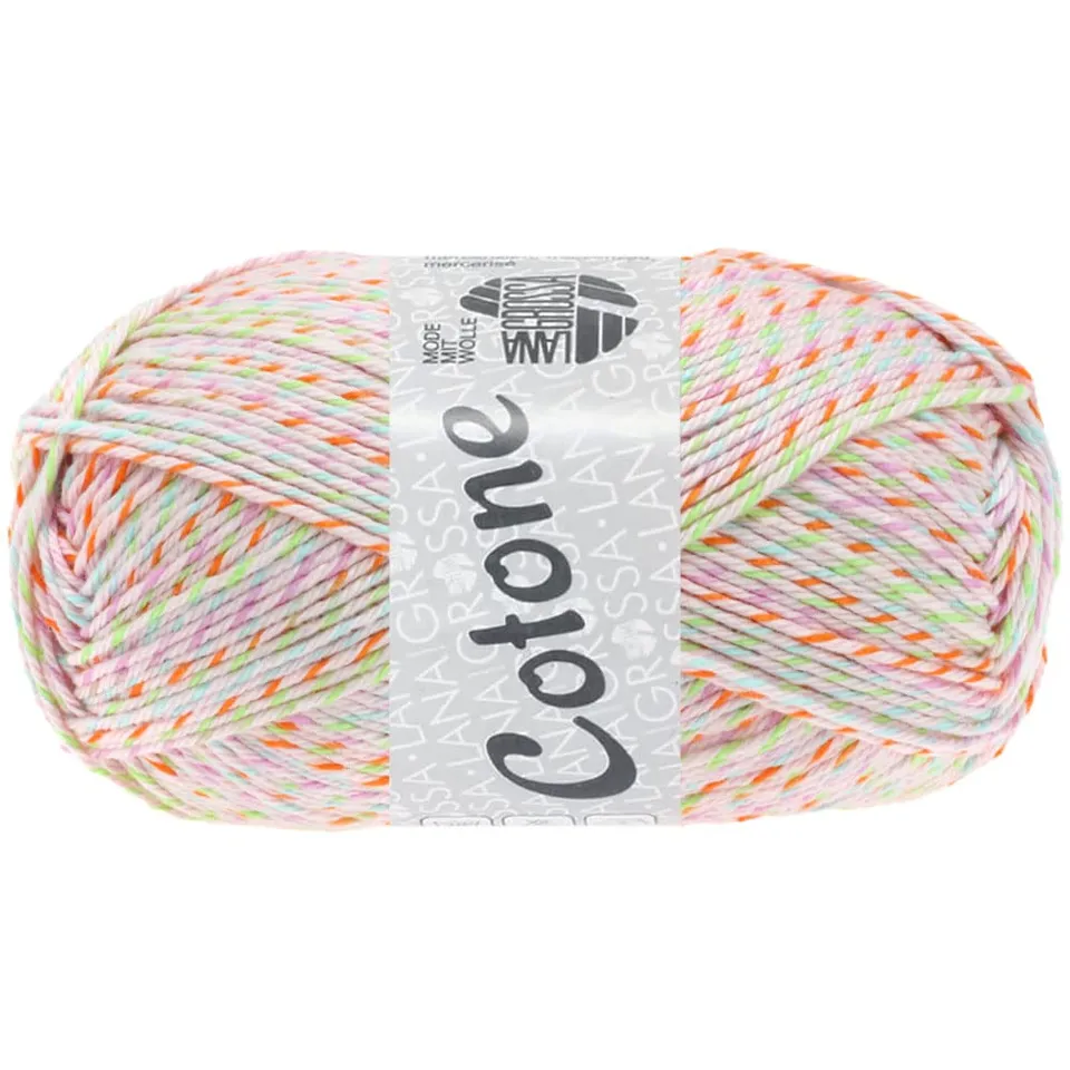 lana-grossa-cotone-baumwollgarn-513-rosa-orange-hellblau image 1