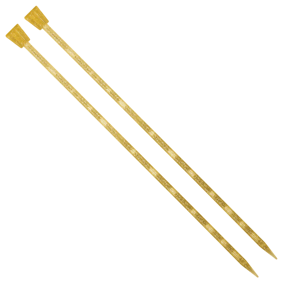 addi-addichampagner-jackenstricknadel-mit-goldglitter image 1