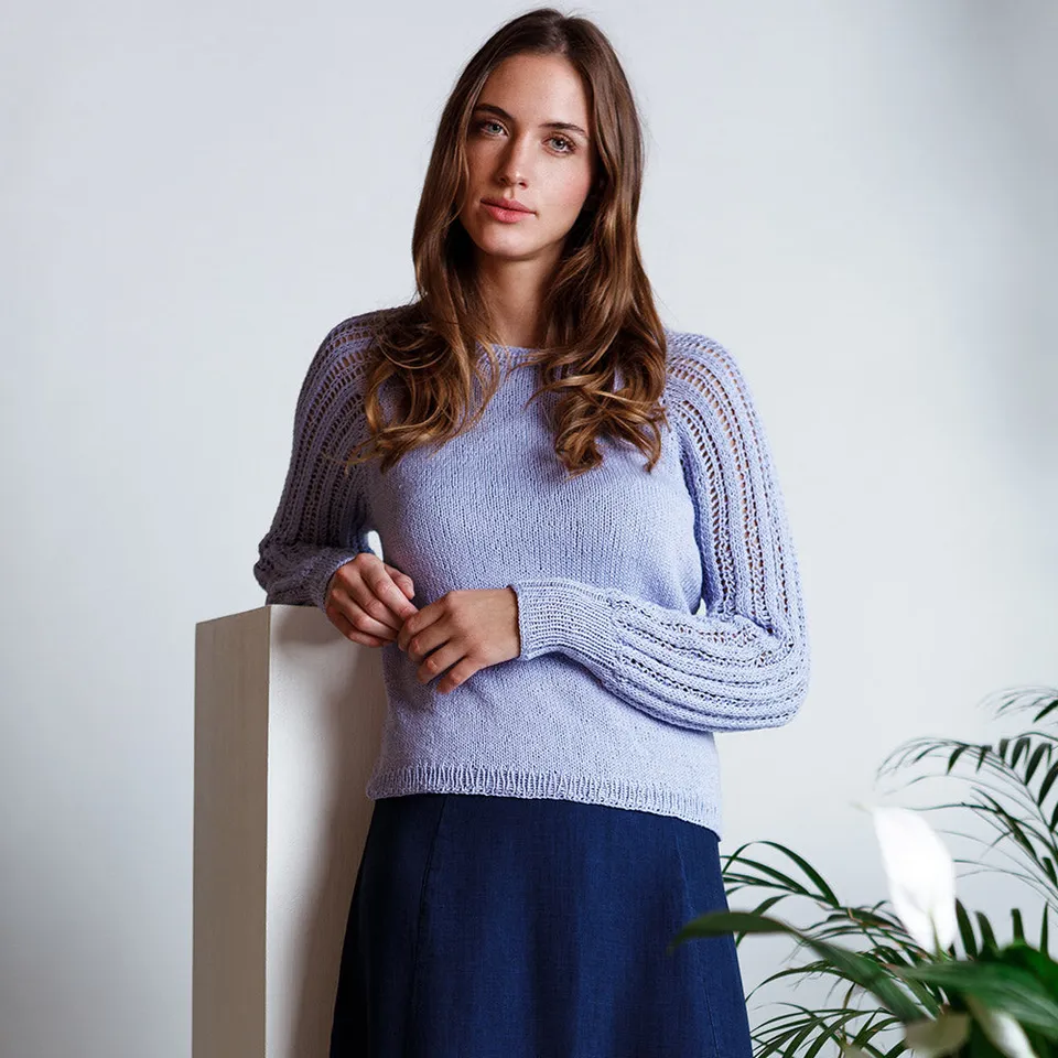 pascuali-strickanleitung-pullover-karla-sommerpulli-mit-lochmuster image 1