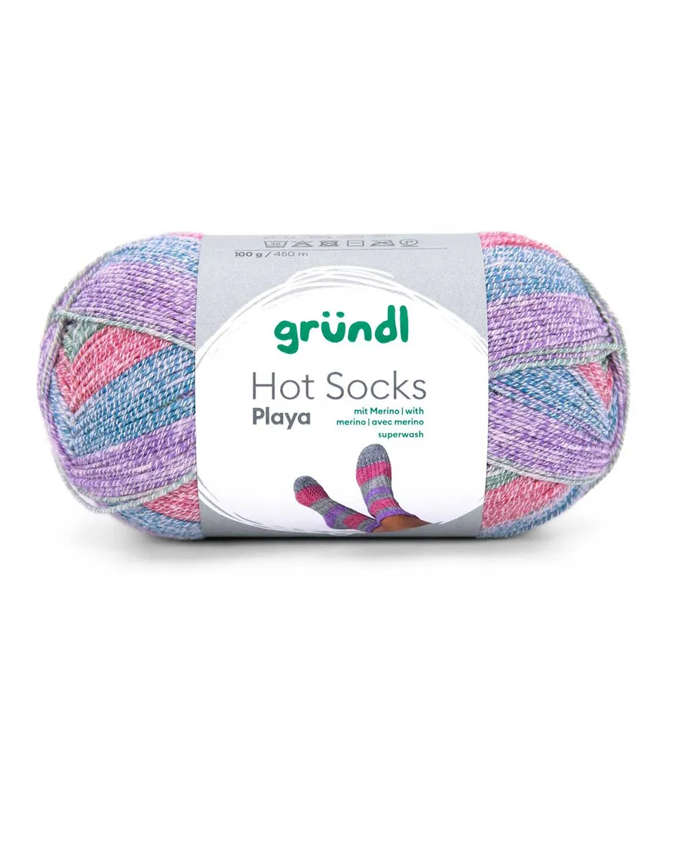 gr-ndl-hot-socks-playa-4-f-dige-sockenwolle-ohne-schurwolle image 1