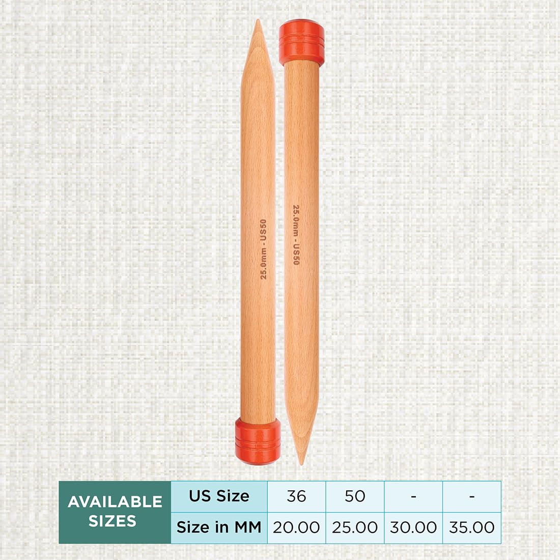 knitpro-jumbo-lange-jackennadeln-35-cm-25-mm-buche image 4