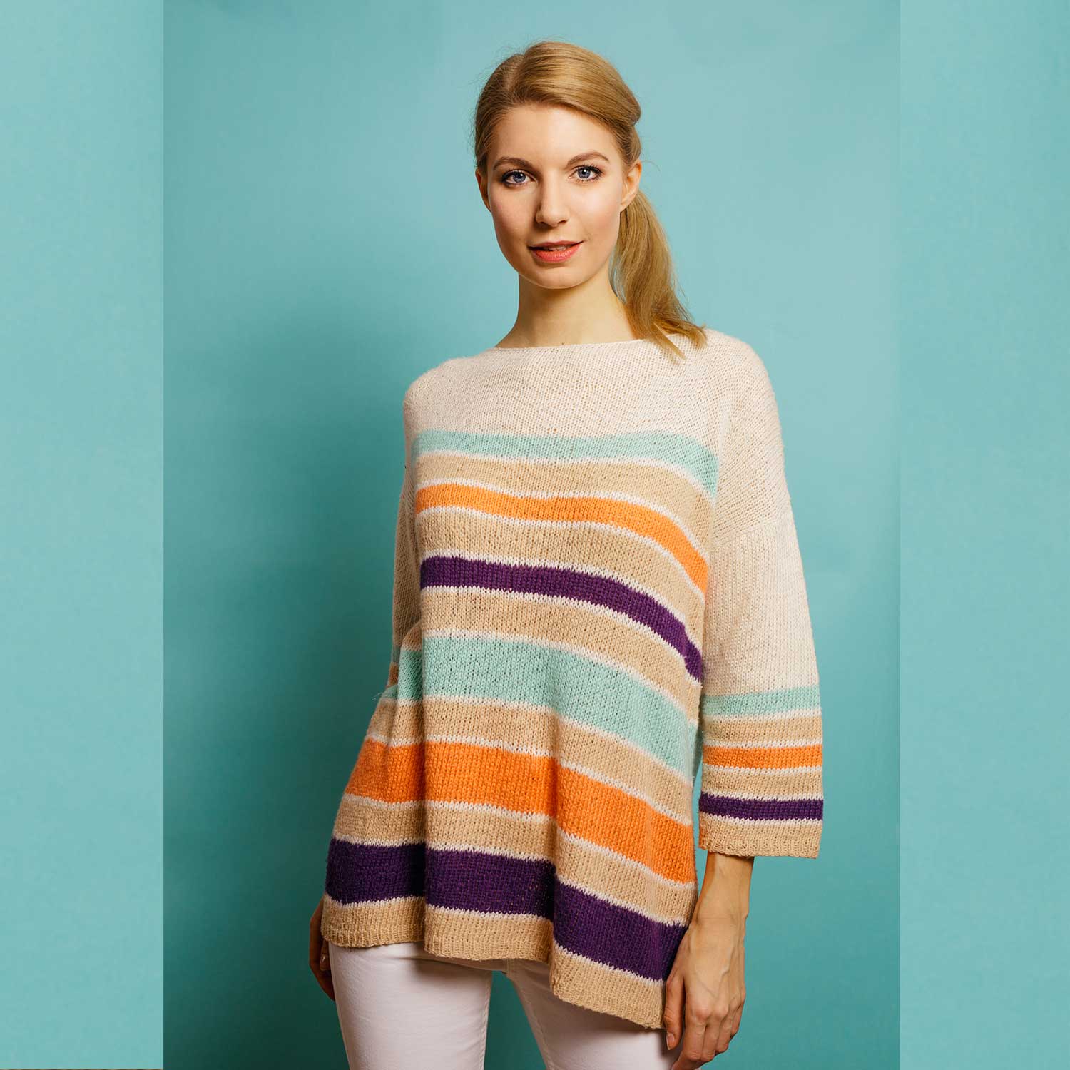 pascuali-jardineria-sweater-strickanleitung-sportlicher-3-4-arm-pullover-aus-sua image 1