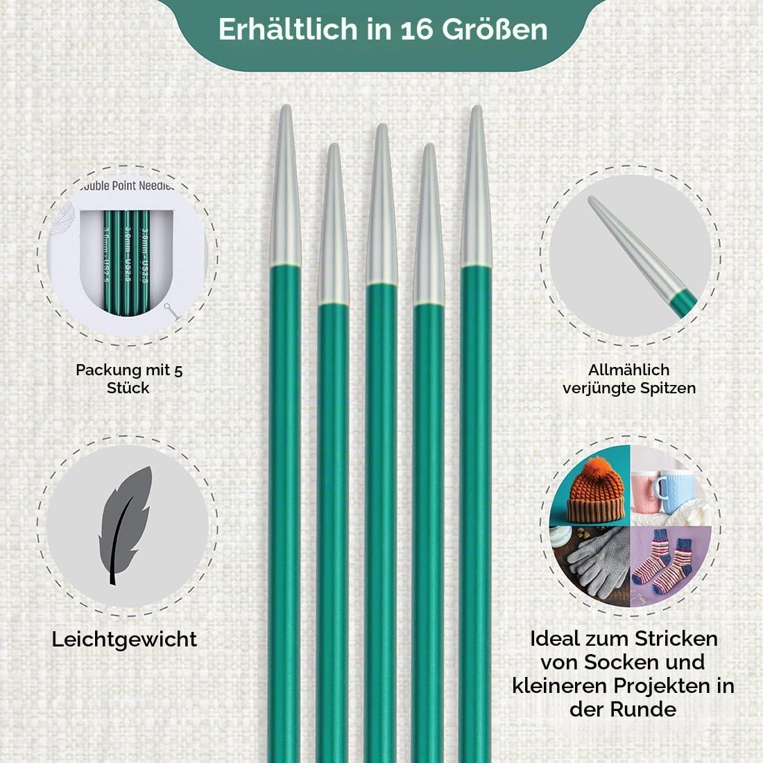 knitpro-zing-nadelspiele-15-cm-3-0-mm-aluminium-sockenstricknadeln image 3