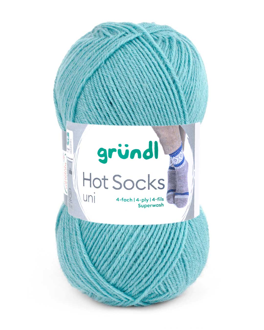 gr-ndl-hot-socks-uni-50-einfarbige-4-f-dige-sockenwolle image 1