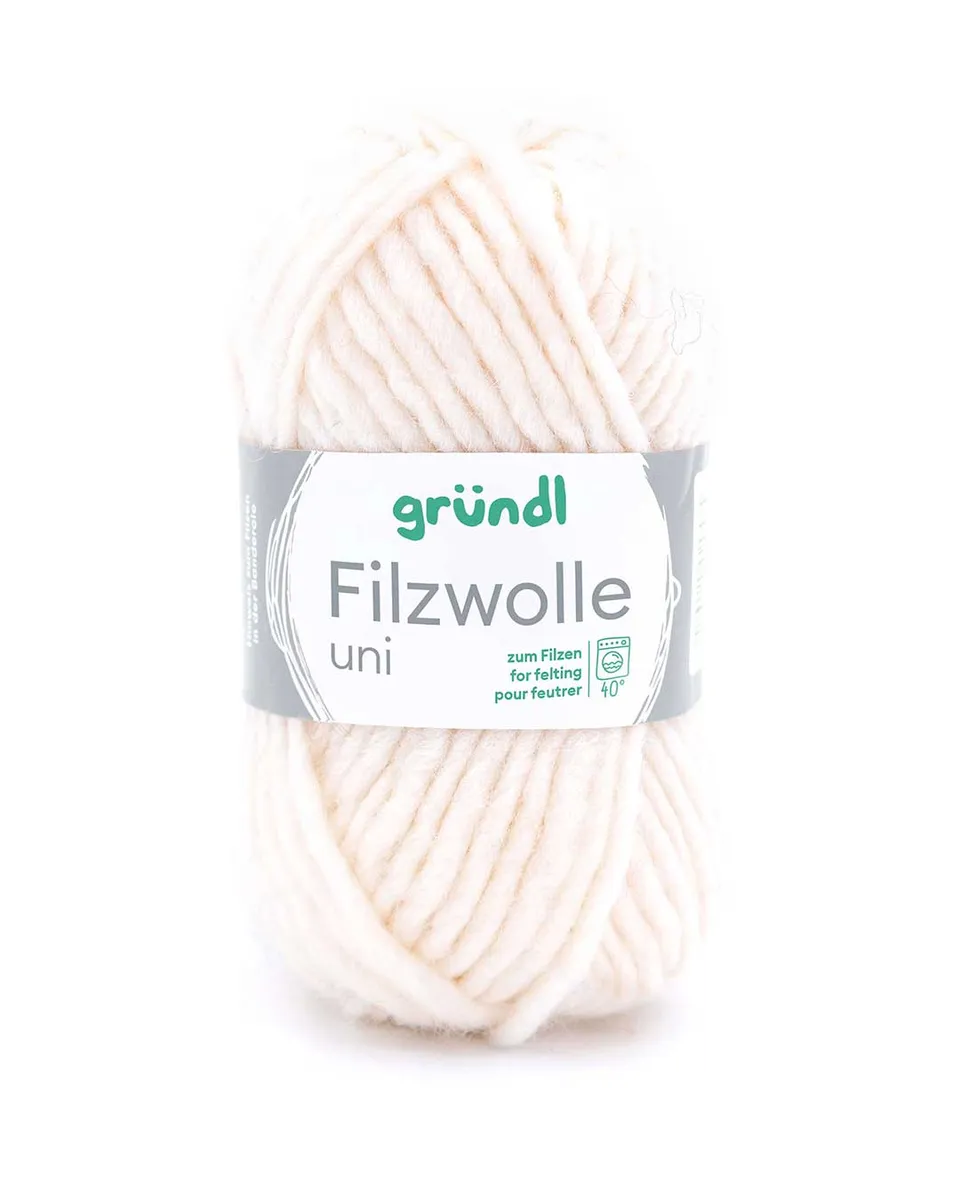 gr-ndl-filzwolle-uni-filzgarn-aus-100-schurwolle image 1
