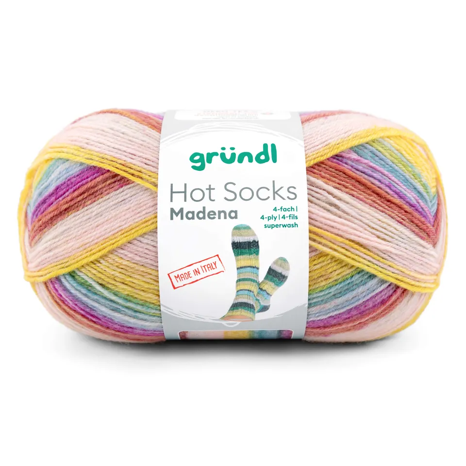 gr-ndl-hot-socks-madena-4-fach-sockenwolle-mit-farbverlauf image 1