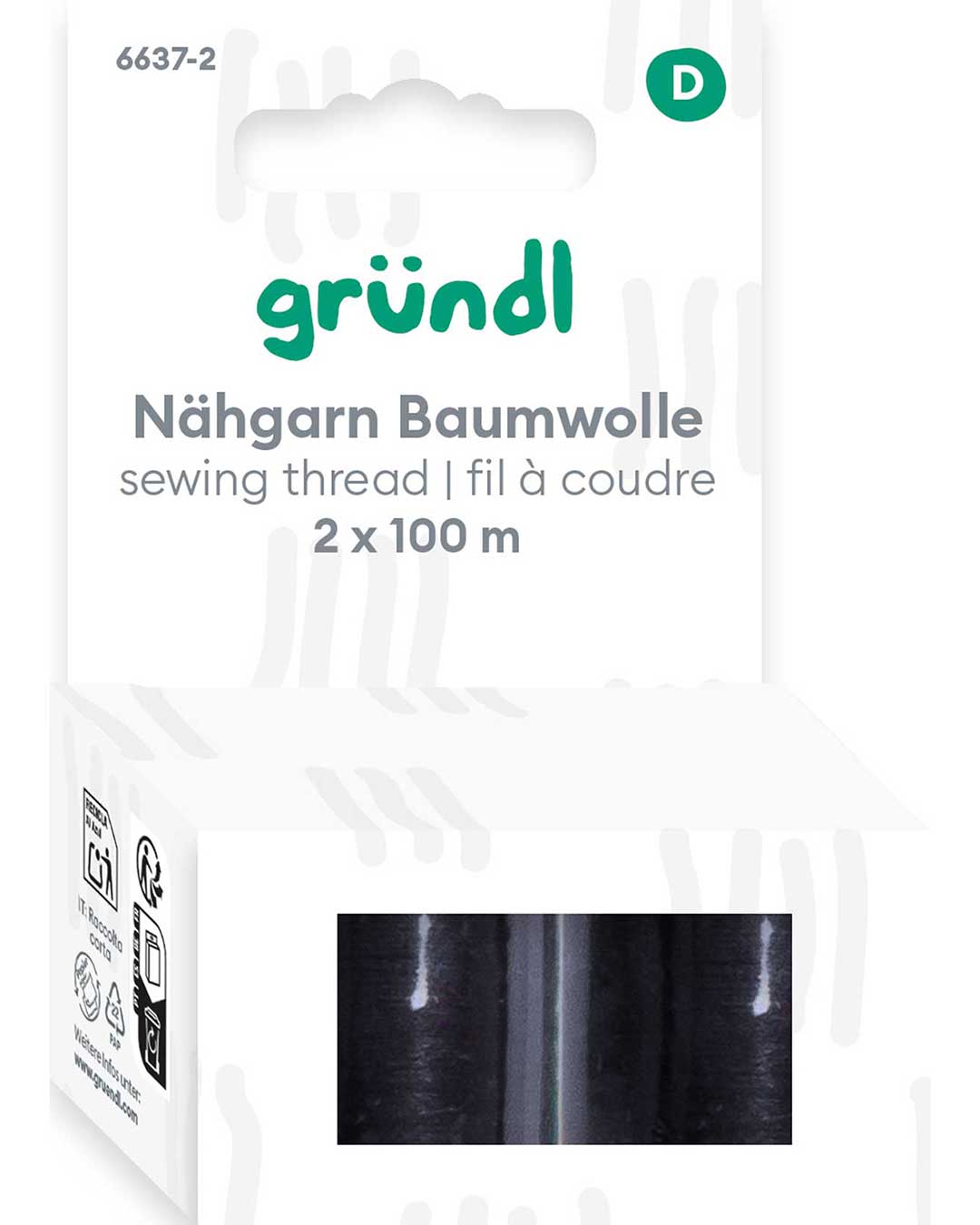 gr-ndl-n-hgarn-baumwolle-100-mercerisiert-2-x-100-m-schwarz-wei image 4
