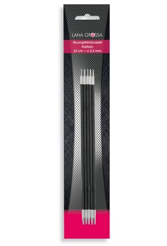lana-grossa-strumpfstricknadeln-karbon-15-cm-5-0-mm-5er-spiel image 1