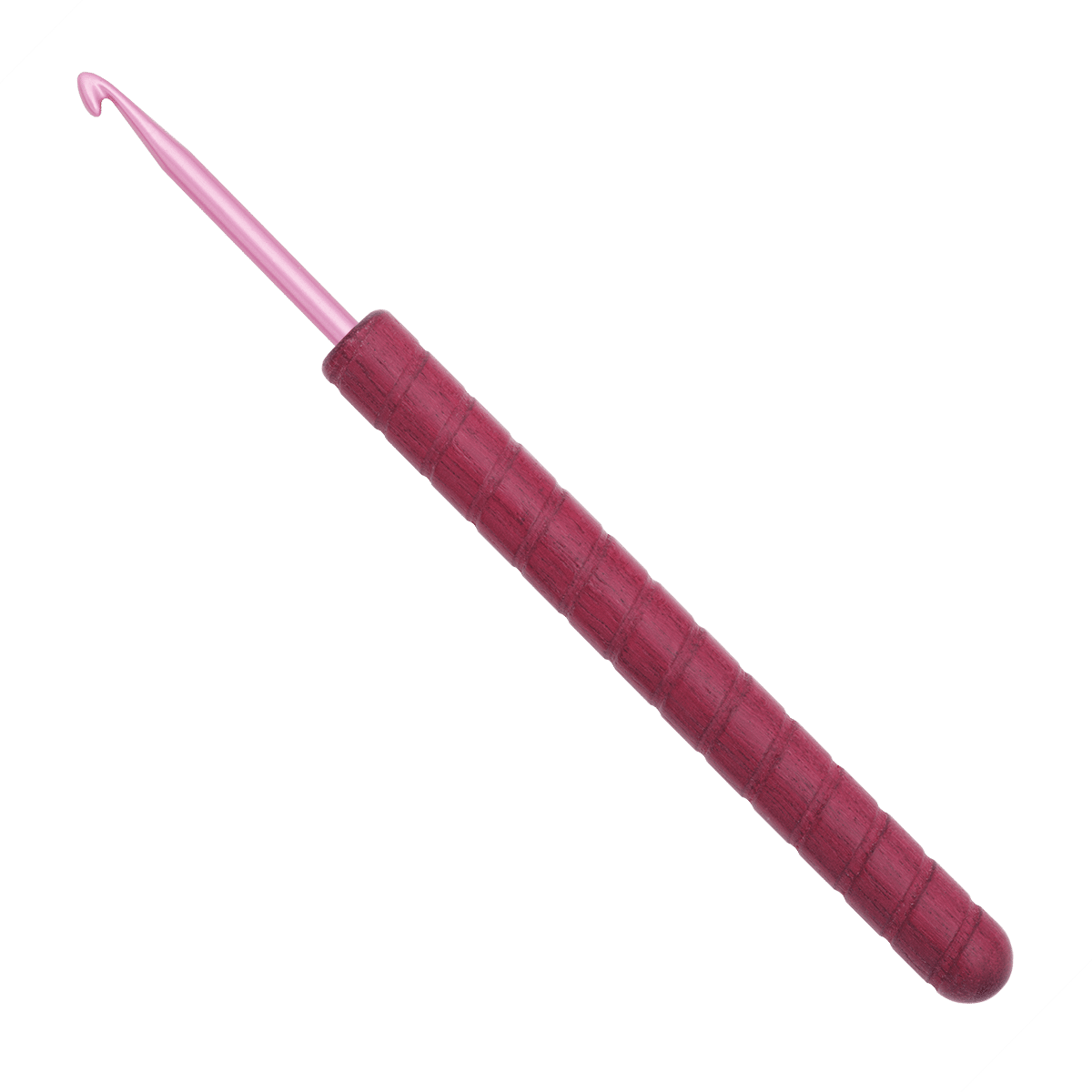 addiunicorn-purpleheart-h-kelnadel-holzgriff-amaranth-aluminiumhaken image 1