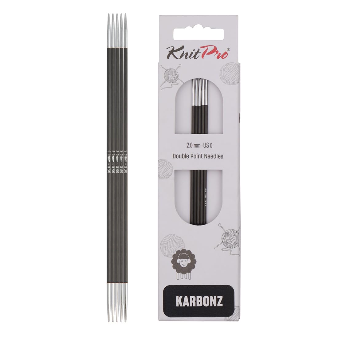 knitpro-karbonz-nadelspiele-6-15-cm-4-0-mm-carbon-strumpfstricknadeln image 8