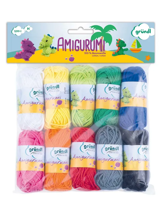 gr-ndl-amigurumi-happy-baumwollgarn-set-10-mini-kn-uel-100-baumwolle image 1
