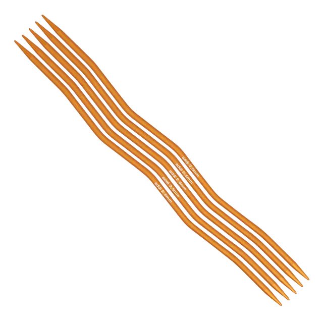 addi-addicrasysnake-charity-ergonomisches-nadelspiel-wellig-orange image 1