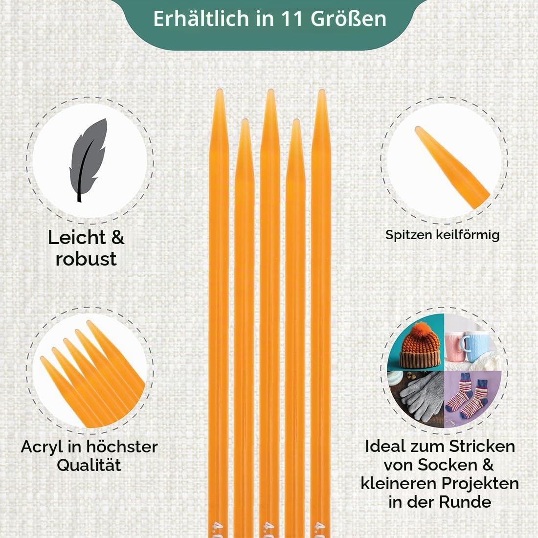 knitpro-trendz-doppelspitznadeln-acryl-20cm-4-0mm-mehrfarbig image 3