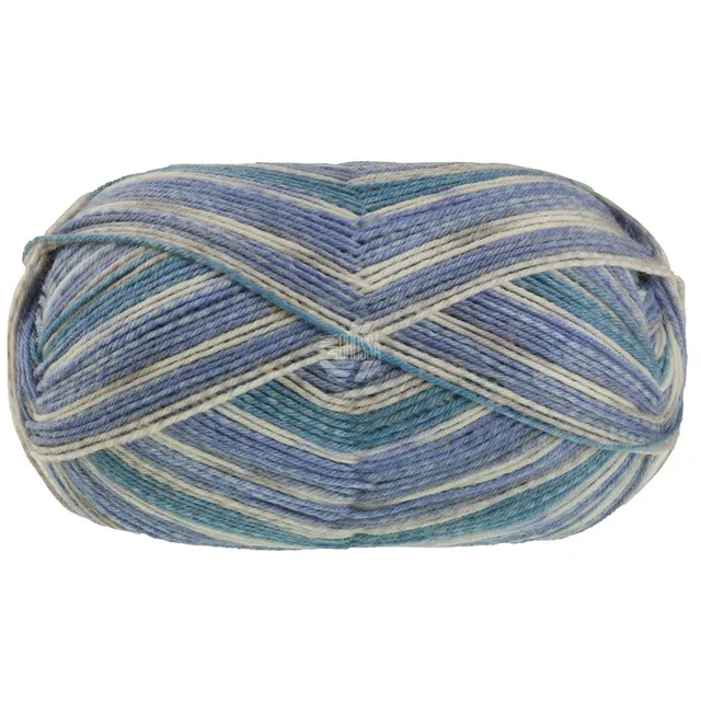 lana-grossa-meilenweit-100g-denim-mix-4-fach-sockenwolle-420m-farbe-4660-ecru-je image 1
