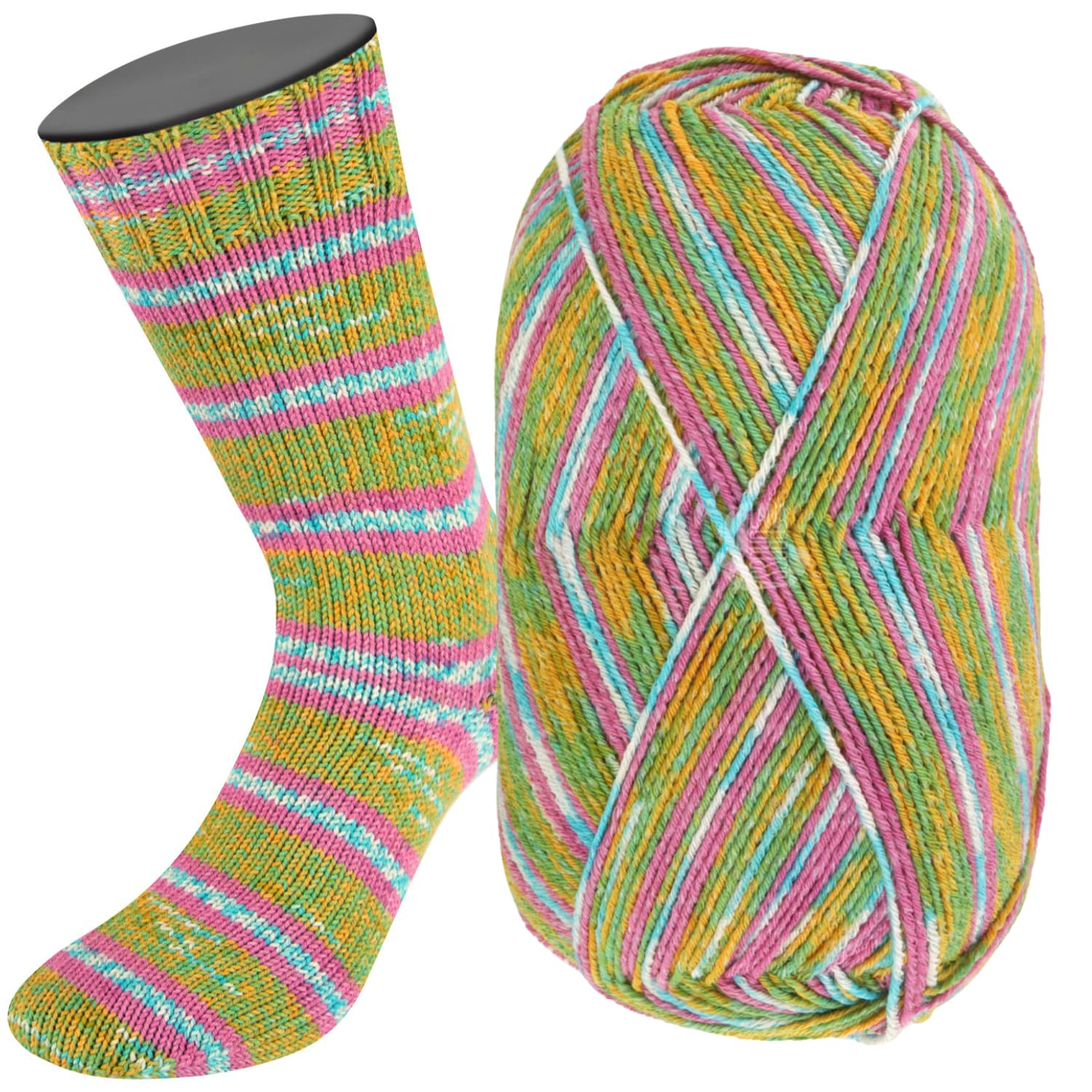 lana-grossa-meilenweit-cotone-vegano-baia-sockenwolle-100g-420m-fb1512 image 2