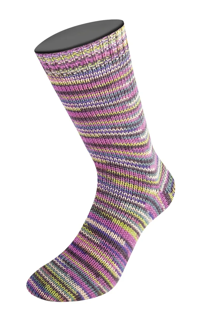lana-grossa-landlust-sockenwolle-seide-4-fach-rot-seegr-n-fuchsia-400m-100g image 1