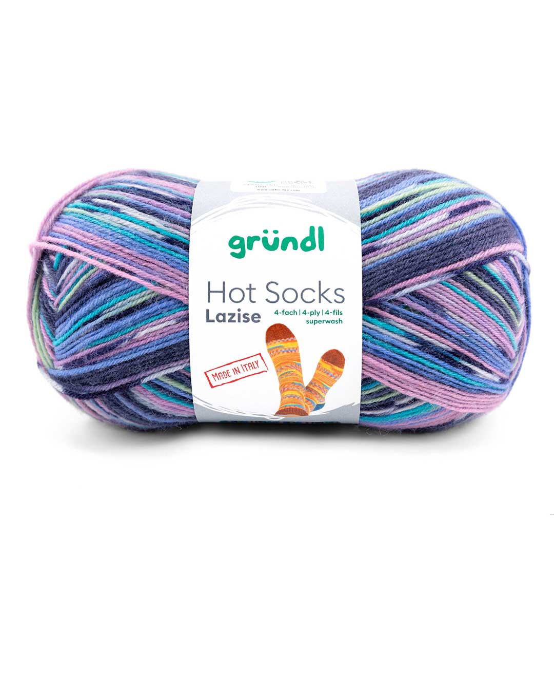 gr-ndl-hot-socks-lazise-4-fach-sockenwolle-mit-farbverlauf image 1