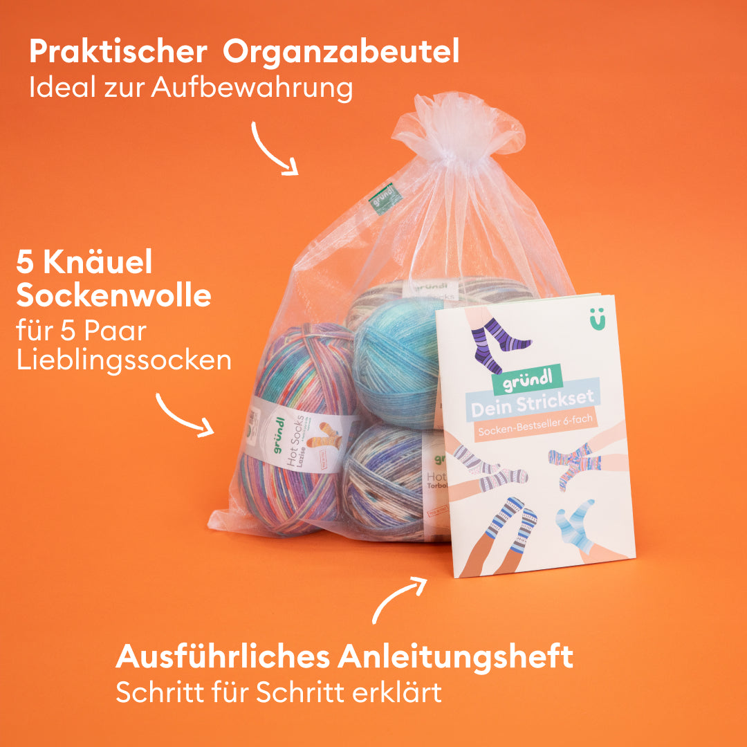 gr-ndl-strickset-sockenbestseller-6-fach-5x-hot-socks-sockenwolle image 2