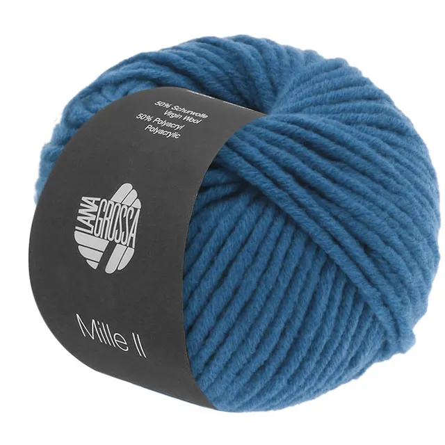 lana-grossa-mille-ii-handstrickgarn-50g-50-schurwolle-50-acryl-55m-fb77 image 1