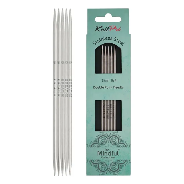 knitpro-mindful-nadelspiel-15-cm-3-5-mm-edelstahl-the-mindful-collection image 1