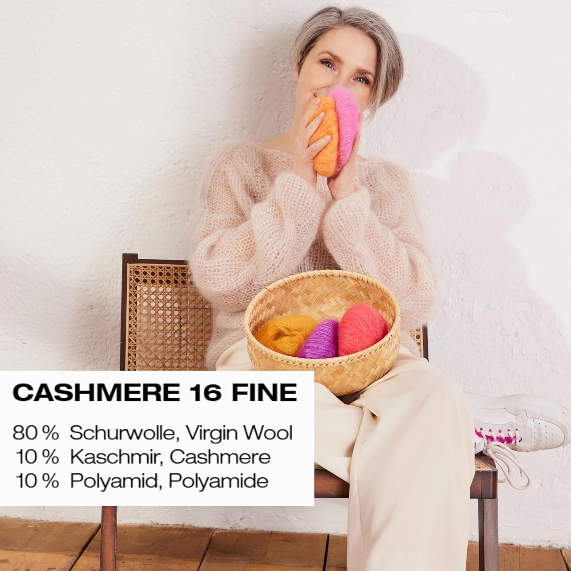 lana-grossa-cashmere-16-fine-handstrickgarn-50g-320m-fb-55-80-merino-extrafine-1 image 2