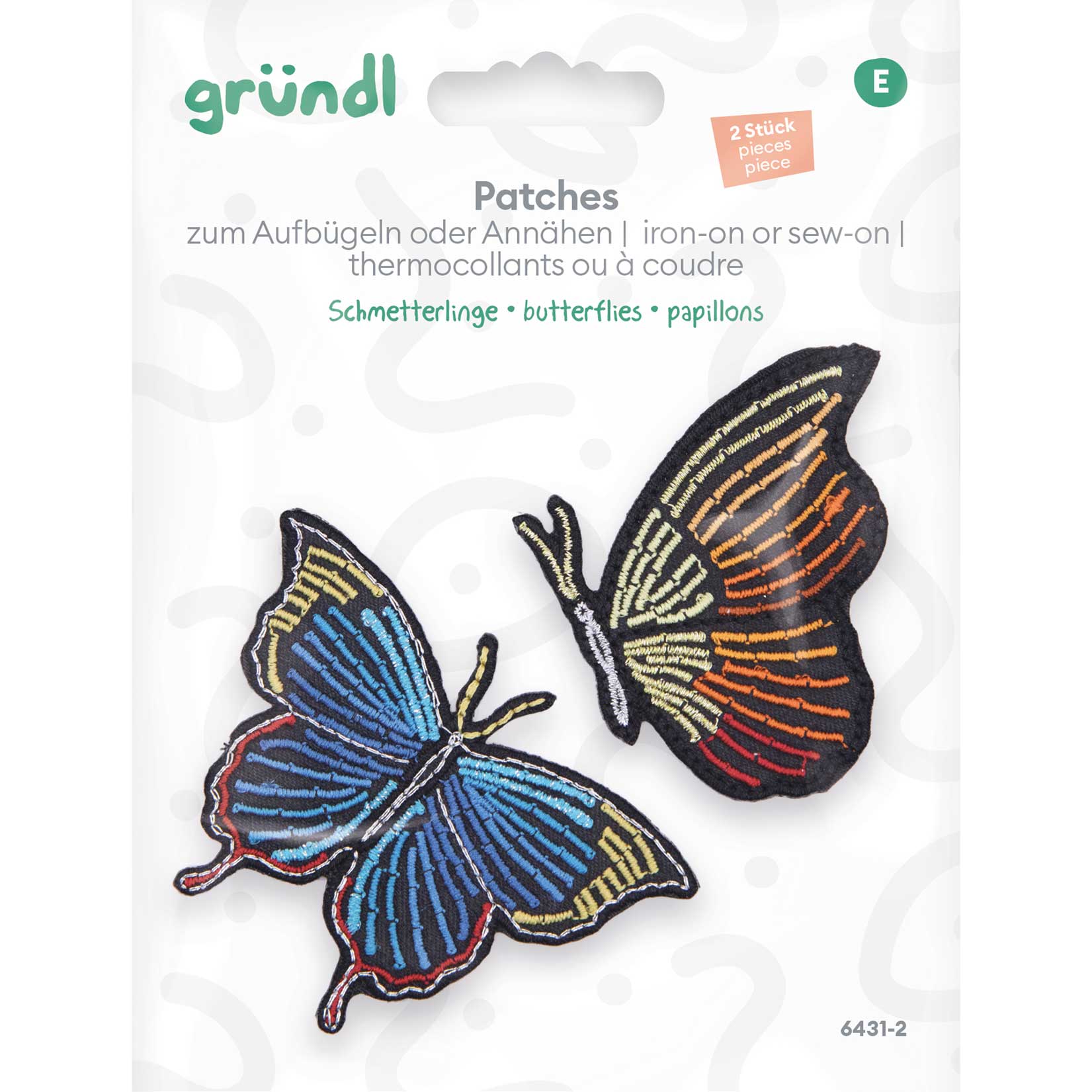 gr-ndl-patches-zum-aufb-geln-schmetterlinge-2er-set-b-gelbilder image 2
