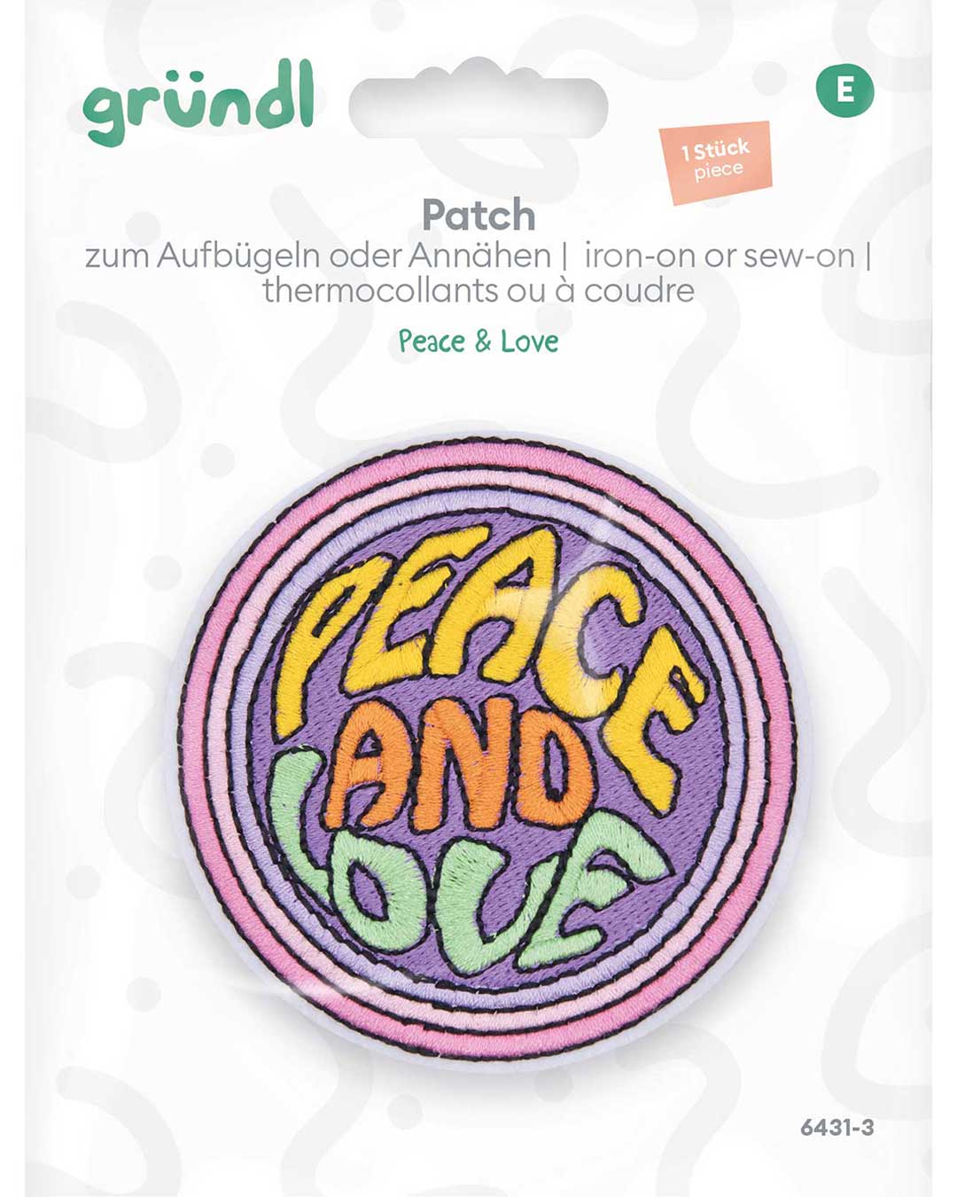 gr-ndl-patch-peace-love-rund-7-5-cm-flicken-zum-aufb-geln image 1