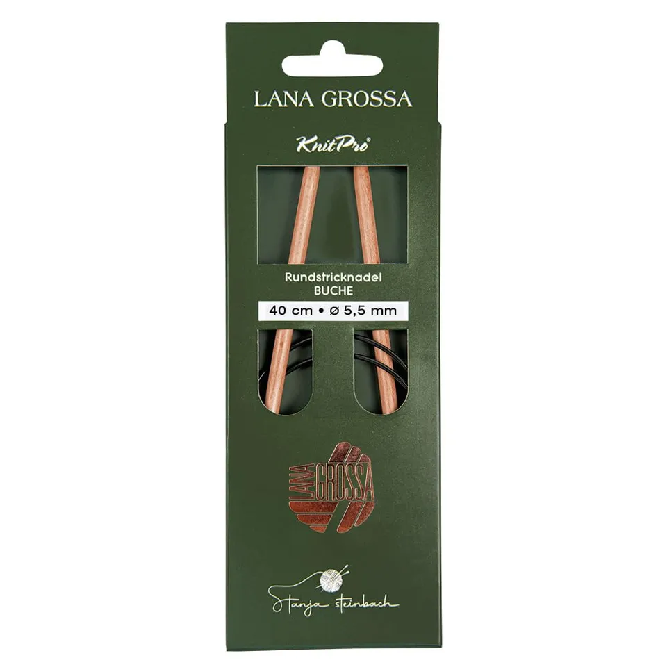 lana-grossa-rundstricknadel-buche-40-cm-5-5-mm-holz-rundstricknadel image 1