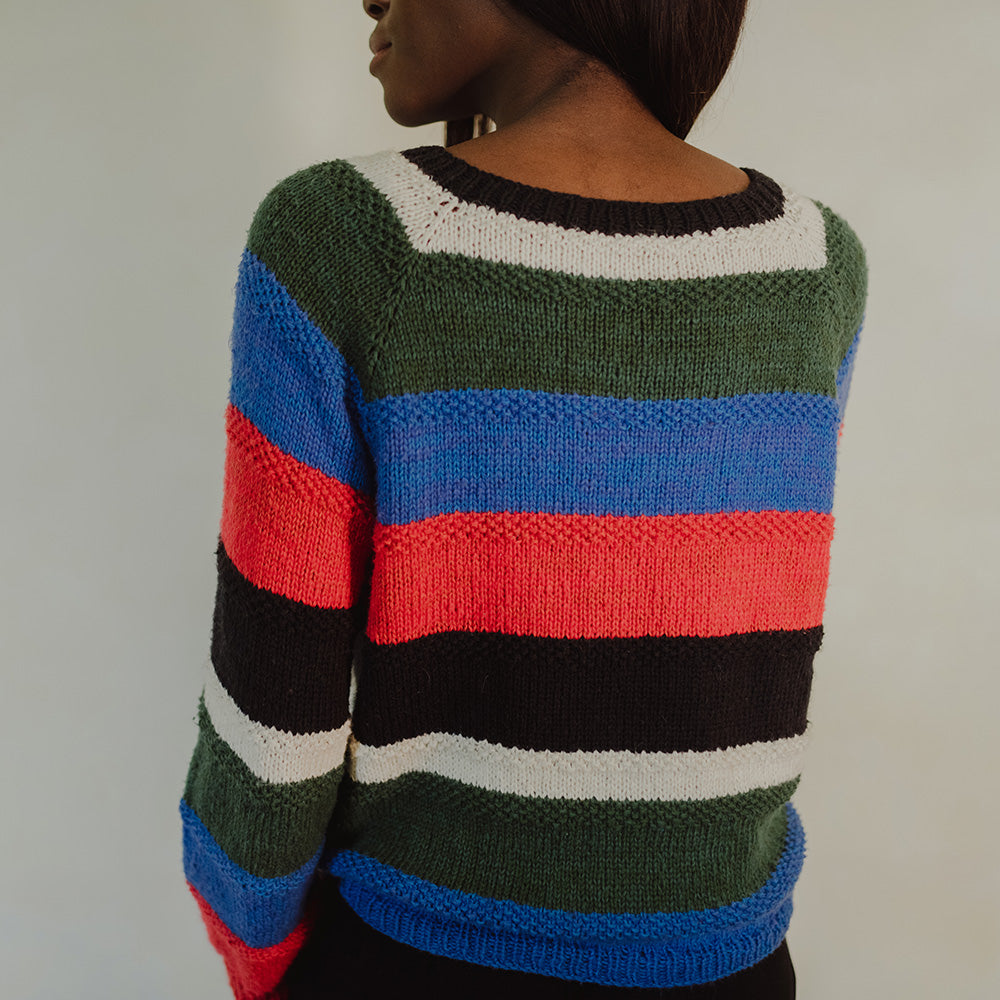 pascuali-strickanleitung-pullover-obuna-blockstreifen-raglan-top-down image 5