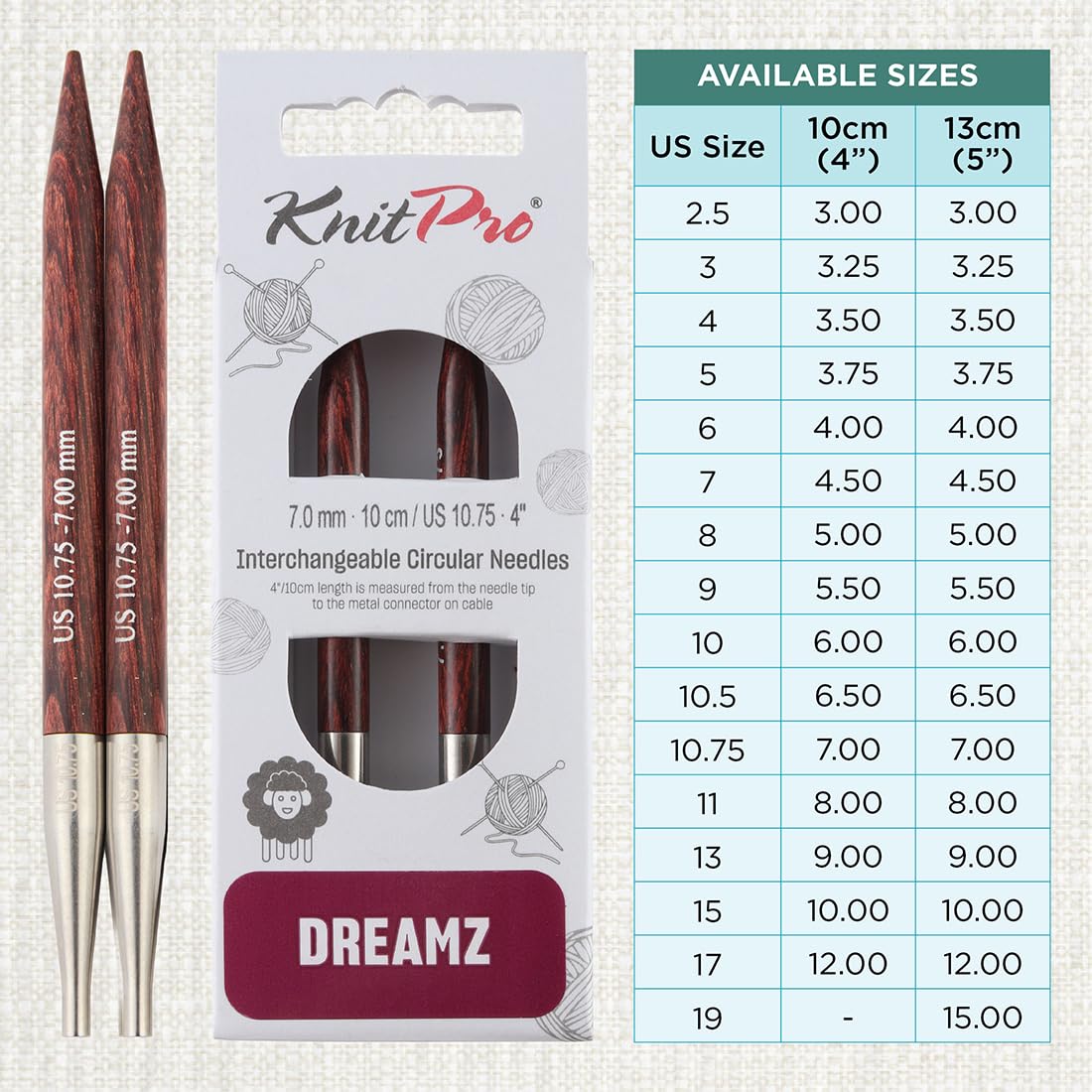 knitpro-dreamz-austauschbare-nadelspitzen-4-10cm-7-mm-birkenholz image 4