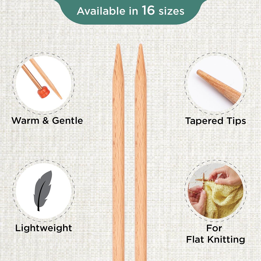 knitpro-basix-beech-jackennadeln-30-cm-5-5-mm-lange-stricknadeln-buchenholz image 3