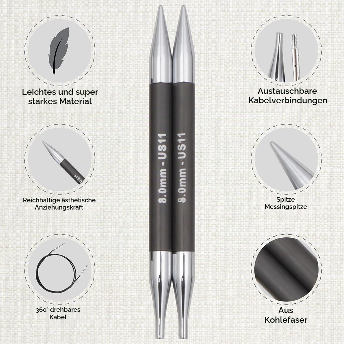 knitpro-karbonz-deluxeaustauschbare-nadelspitzen-set-13-cm-3-0-8-0-mm image 3