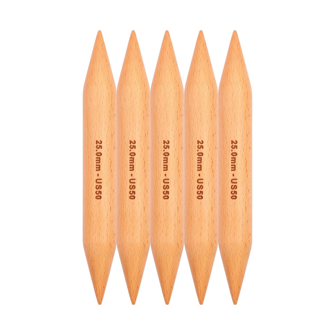 knitpro-basix-jumbo-nadelspiel-20-cm-25-mm-buchenholz image 1