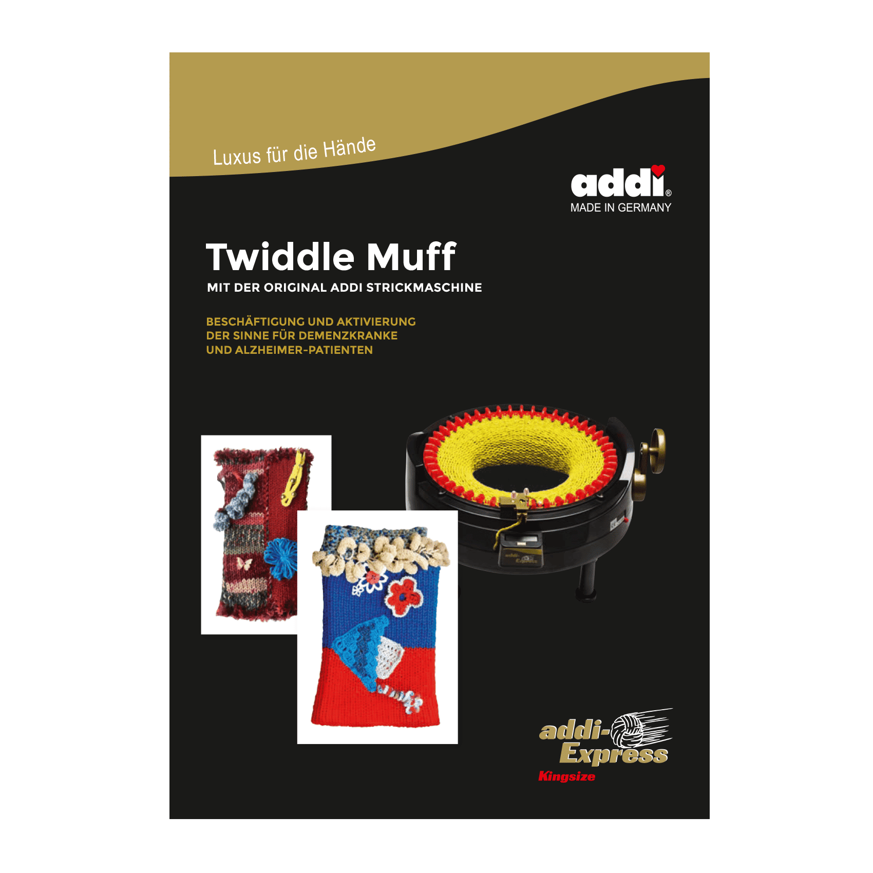 addi-anleitungsheft-twiddle-muff-therapie-strickanleitung image 1