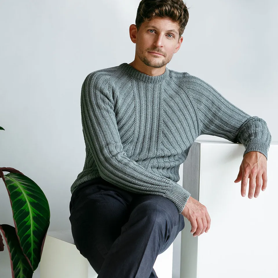 pascuali-strickanleitung-herrenpullover-renzo-raglan-pullover-im-rippenmuster-to image 1