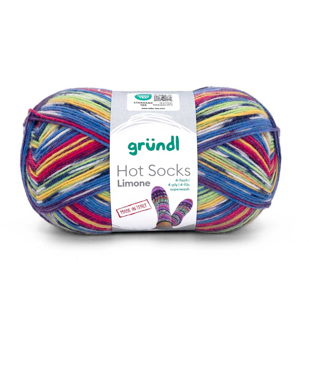 gr-ndl-hot-socks-limone-4-fach-sockenwolle-mit-farbverlauf image 1