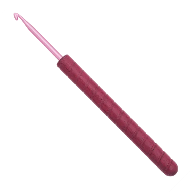 addiunicorn-purpleheart-h-kelnadel-holzgriff-amaranth-aluminiumhaken image 1