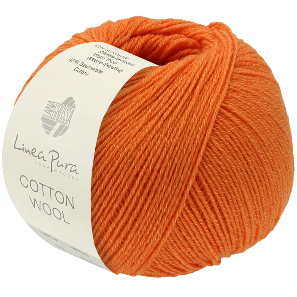 lana-grossa-cotton-wool-handstrickgarn-50g-195m-53-merino-47-baumwolle-fb-34 image 1